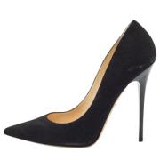 Pre-owned Suede heels Jimmy Choo Pre-owned , Black , Dames