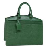 Pre-owned Leather handbags Louis Vuitton Vintage , Green , Dames