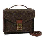 Pre-owned Canvas handbags Louis Vuitton Vintage , Brown , Dames