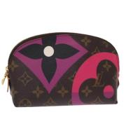 Pre-owned Canvas pouches Louis Vuitton Vintage , Brown , Dames