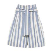 Riga Malva Shorts Aspesi , Blue , Dames