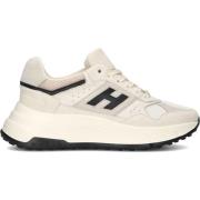 Beige Mesh Sneakers Dames Schoenen Hogan , Beige , Dames