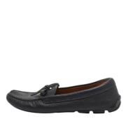 Pre-owned Leather flats Prada Vintage , Black , Dames