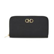 Nero Portemonnee Salvatore Ferragamo , Black , Dames