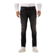 Slim Fit Zwarte Jeans Austin Tommy Jeans , Black , Heren