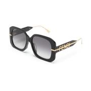 Fe40065F 01B Sunglasses Fendi , Black , Dames