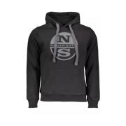 Klassiek Zwart Hoodie North Sails , Black , Heren