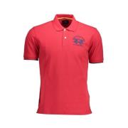 Elegant Pink Polo Shirt for Men La Martina , Red , Heren