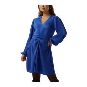 Solid Lettie Jurk Blauw Neo Noir , Blue , Dames