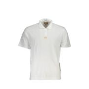 Katoenen poloshirt met elegante borduursels La Martina , White , Heren