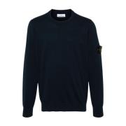 Stijlvolle Gebreide Kleding Stone Island , Blue , Heren