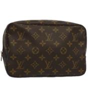 Pre-owned Canvas clutches Louis Vuitton Vintage , Brown , Dames