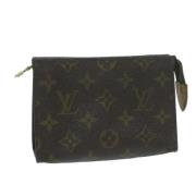 Pre-owned Canvas pouches Louis Vuitton Vintage , Brown , Dames