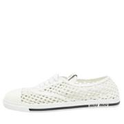 Pre-owned Fabric sneakers Miu Miu Pre-owned , White , Dames