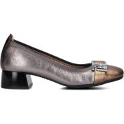 Zilveren Leren Ballerina Schoenen Hispanitas , Gray , Dames