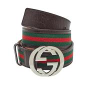 Pre-owned Leather belts Gucci Vintage , Brown , Heren