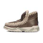 Eskimo Trainer Suède Laarzen Camel Mou , Brown , Dames