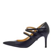 Pre-owned Leather heels Bottega Veneta Vintage , Black , Dames