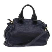 Pre-owned Leather handbags Chloé Pre-owned , Blue , Dames