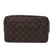 Pre-owned Canvas clutches Louis Vuitton Vintage , Brown , Dames