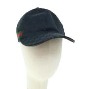 Pre-owned Canvas hats Gucci Vintage , Black , Dames