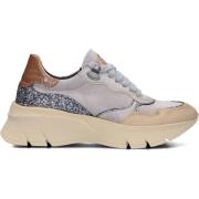 Beige Suède Lage Sneakers Hispanitas , Beige , Dames