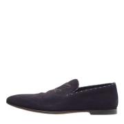 Pre-owned Suede flats Louis Vuitton Vintage , Blue , Heren