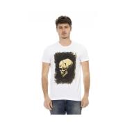 Artistiek Grafisch T-shirt Trussardi , White , Heren