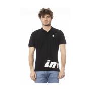 Zwart Katoenen Polo Shirt Korte Mouw Invicta , Black , Heren