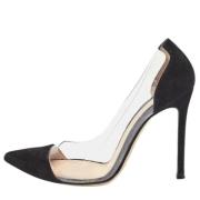 Pre-owned Suede heels Gianvito Rossi Pre-owned , Black , Dames