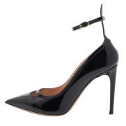 Pre-owned Leather heels Valentino Vintage , Black , Dames