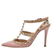 Pre-owned Leather heels Valentino Vintage , Pink , Dames