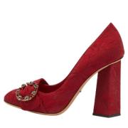 Pre-owned Leather heels Dolce & Gabbana Pre-owned , Red , Dames