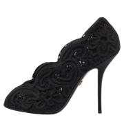 Pre-owned Lace heels Dolce & Gabbana Pre-owned , Black , Dames