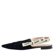 Pre-owned Velvet flats Dior Vintage , Blue , Dames