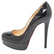 Pre-owned Leather heels Christian Louboutin Pre-owned , Black , Dames