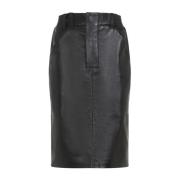 Zwarte Rokken Aw24 Damesmode Saint Laurent , Black , Dames