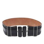 Pre-owned Leather belts Fendi Vintage , Black , Dames