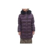 Lange Puffer Jas Museum , Purple , Dames