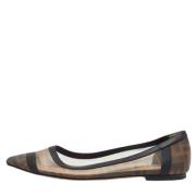 Pre-owned Leather flats Fendi Vintage , Black , Dames