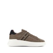 Grijze Sneakers met Side H Logo Hogan , Gray , Heren