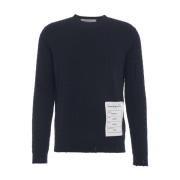 Blauwe Gebreide Trui Aw24 Handwas Amaránto , Blue , Heren