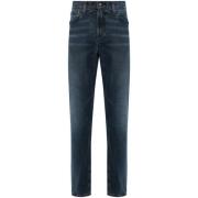 Blauwe Slim Fit Denim Jeans Levi's , Blue , Heren