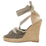 Pre-owned Canvas espadrilles Stella McCartney Pre-owned , Gray , Dames