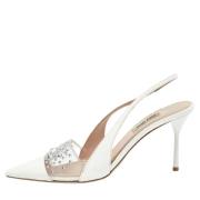 Pre-owned Leather heels Miu Miu Pre-owned , White , Dames