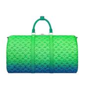 Keepall Taurillon Illusion Green Tas Louis Vuitton , Green , Heren