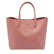 Pre-owned Leather totes Dolce & Gabbana Pre-owned , Pink , Dames