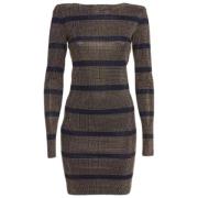 Pre-owned Fabric dresses Balmain Pre-owned , Brown , Dames