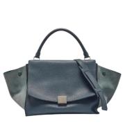 Pre-owned Leather handbags Celine Vintage , Blue , Dames