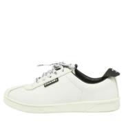 Pre-owned Leather sneakers Chanel Vintage , White , Dames